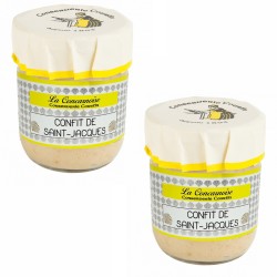 Lot de 2 confits de noix de Saint-Jacques - bocal 360G