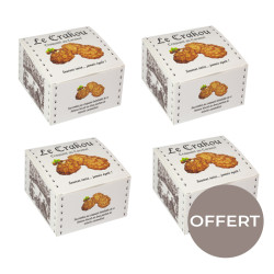 3 boites de Crakou caramel + 1 offerte