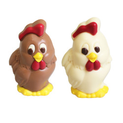 Coquelet au chocolat blanc ou lait 50g