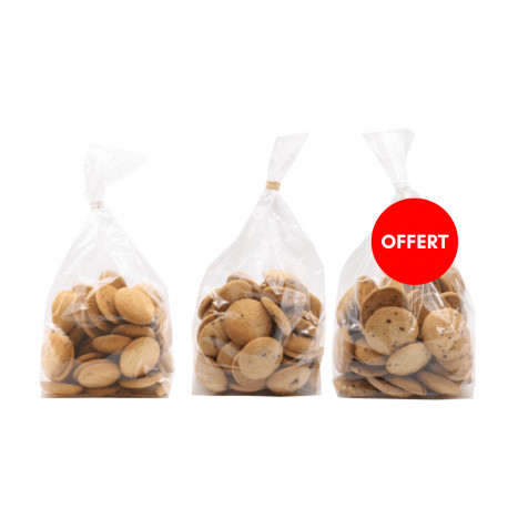 Lot de 3 sachets de sablés 500G - panachage