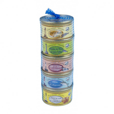 Lot de 5 rillettes de poissons 130 g